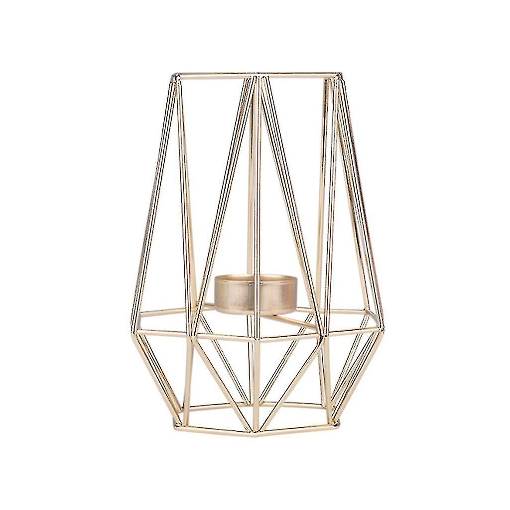 Nordic Style Wrought Iron Geometric Candle Holders Home Decoration
