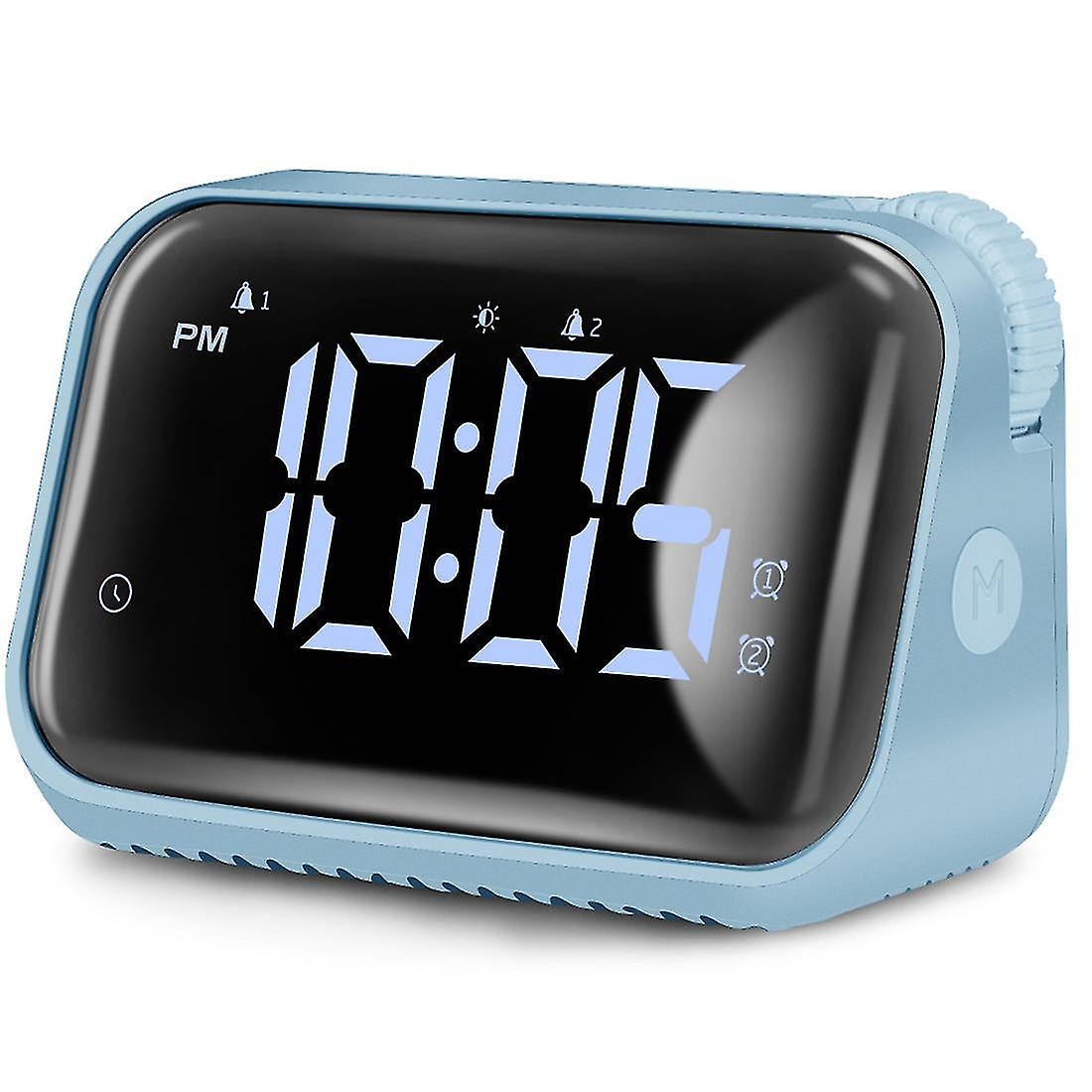Alarm Clock Led Music Digital Clock Time Temperature 5 Levels Brightness Humidity Display Usb Recha