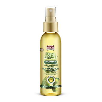 African Pride Olive Miracle Anti-Haarbruch Hitzeschutz Glanzspray, 118 ml