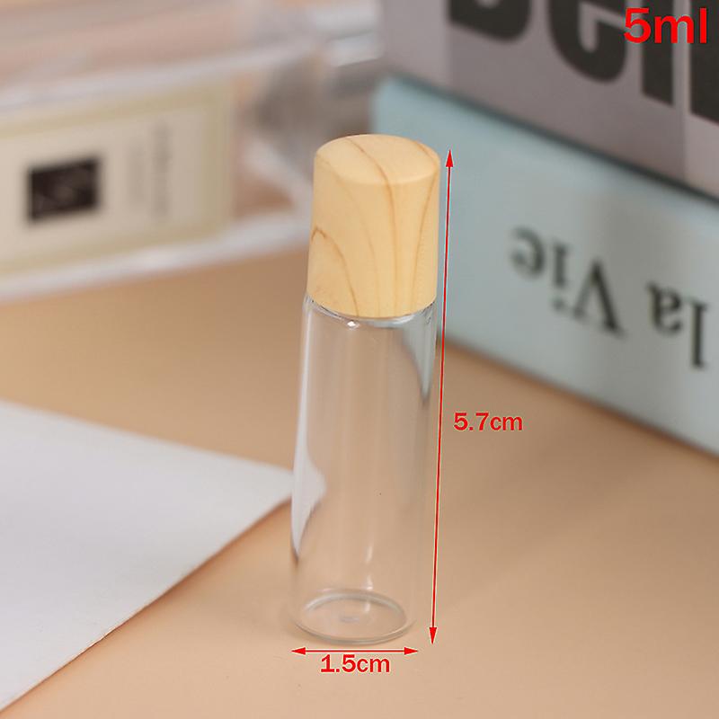 1 Pcs 1/2/3/5ml Roll On Bottle Refillable Empty Glass Essential Oils Perfume Vials