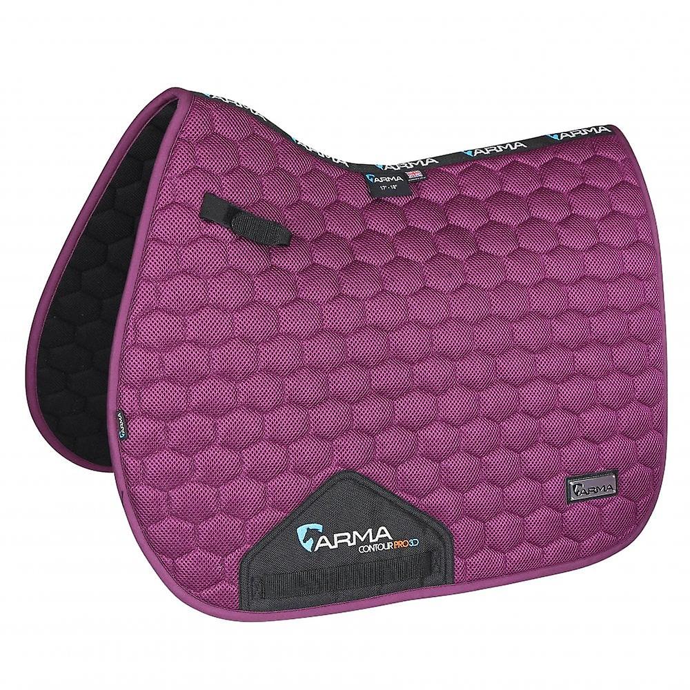 Shires Arma 3d Mesh Saddlecloth - Plum