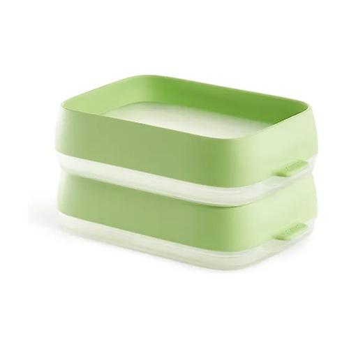 Set of 2 reusable sealing trays 2 units (Green)