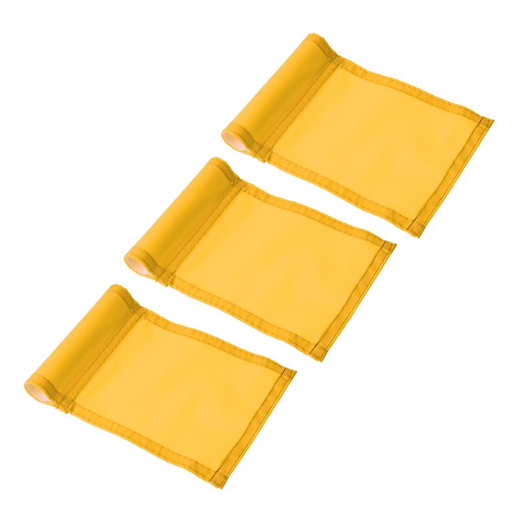 3 PuttingGreen Golf Solid Flag Golf Backyard Practicing Target Aids Yellow