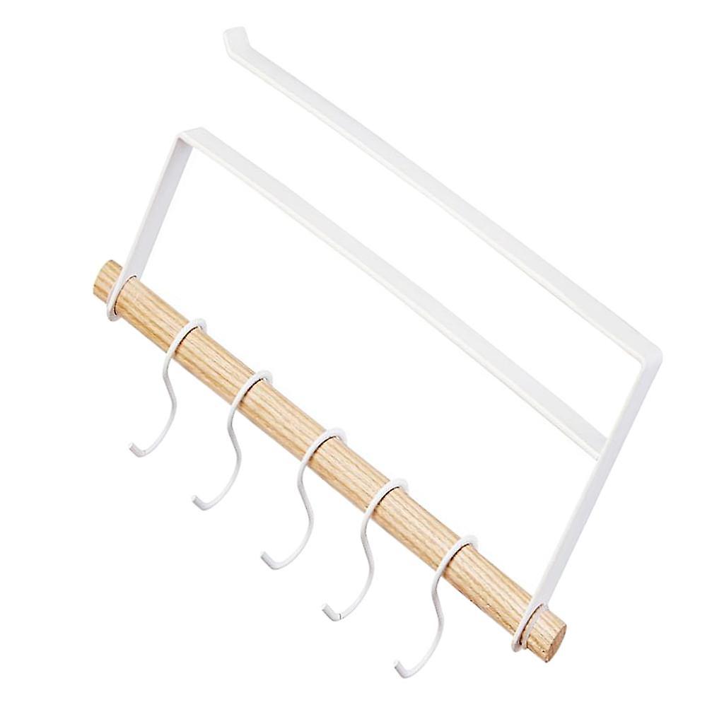 5 Hook Kitchen Under Shelf Cabinet Rack Mug Cup Holder Wardrobe Storage Hook