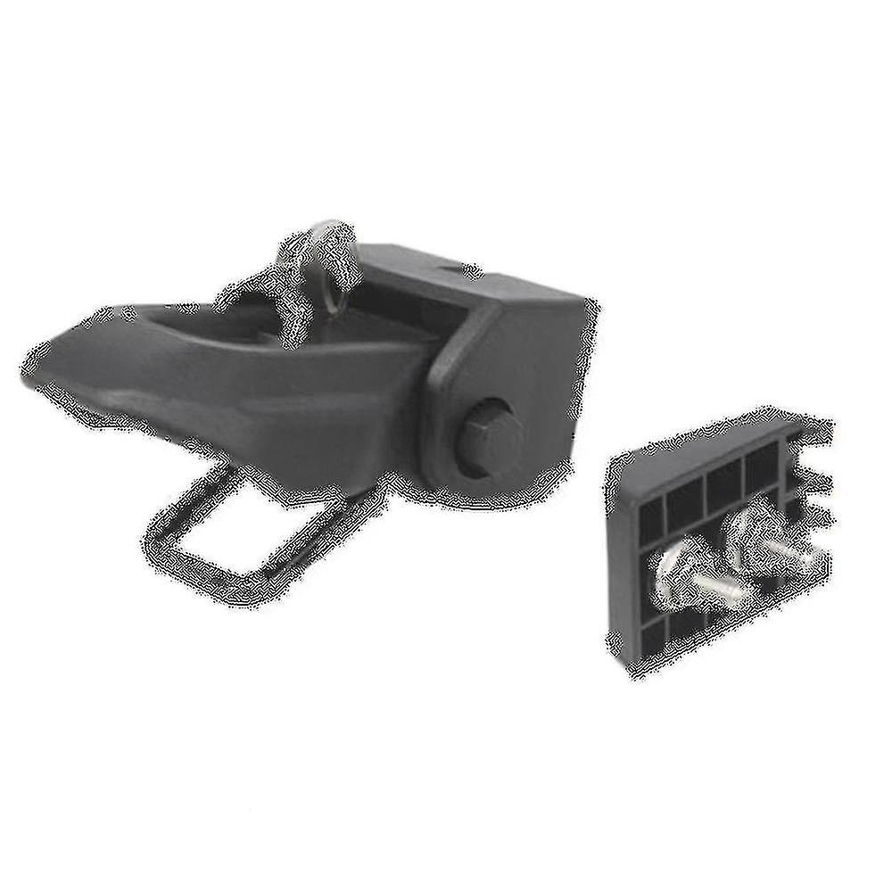 1 Pair Locking Hood Catch Bonnet Latch With Key Kit Abs+metal Durable And Anti-rust For Wrangler Jl
