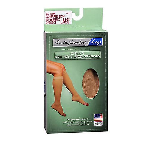 سكوت التخصصات الطبية Legware الركبة جوارب عالية مفتوحة اصبع القدم، 30-40 البيج، كبيرة 1 لكل منهما (حزمة من 1)