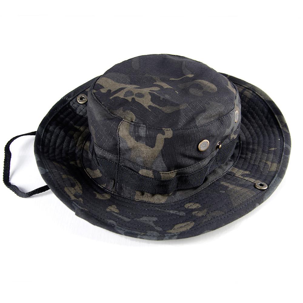 Versatile Camo Sun Hat: Windproof, Sun-protective, Canvas Material, High-quality, Comfortable, Skin-friendly, Durable, Stain-resistant, Breathable