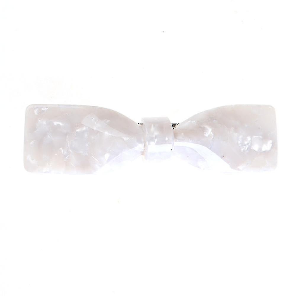 Koreansk stil acetat rosett hårklämma kvinnor elegant leopardtryck lång barrette hårstyling tillbehör