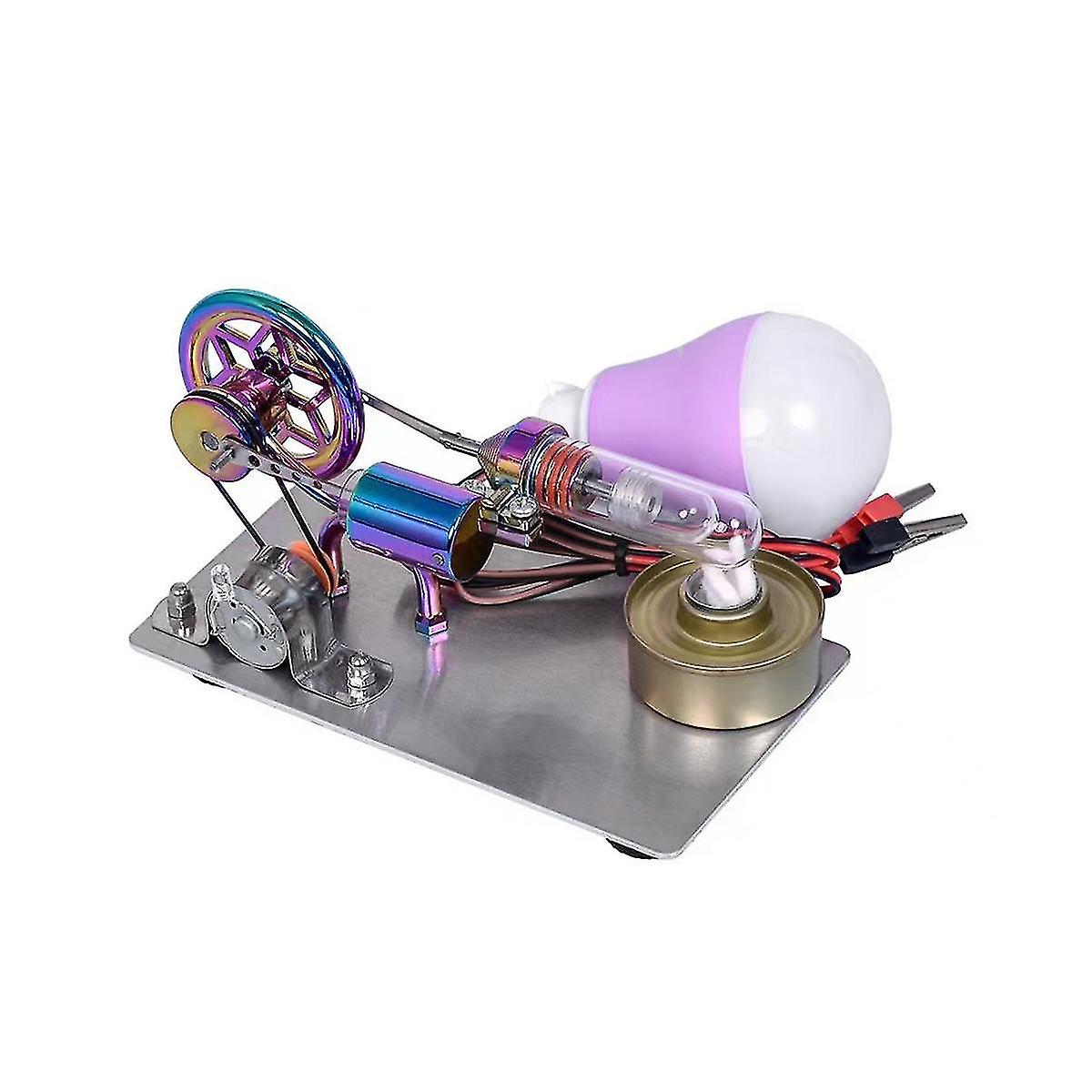 Hot Air Stirling Engine Model Generator Engine Physics Experiment Science Toy Educational Science Toy Multicolor