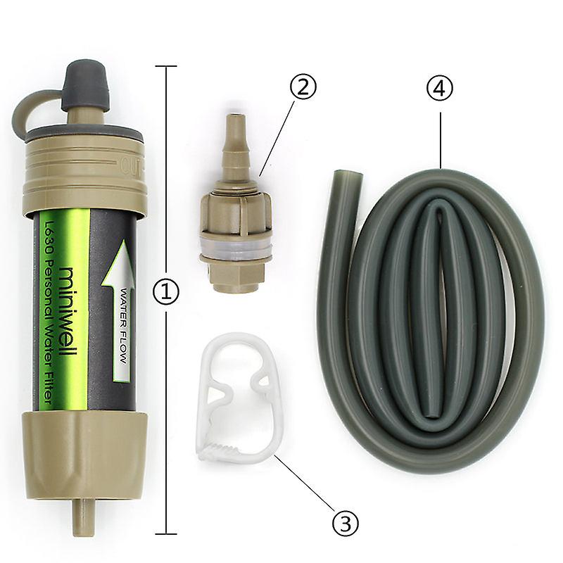 Single Soldier Outdoor Water Purification Straw Gravity Water Purification Bag Portable Filter
