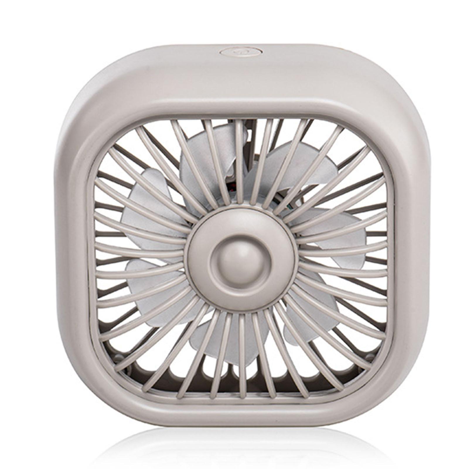 Low noise air vent mount fan for cars - USB powered with colorful light