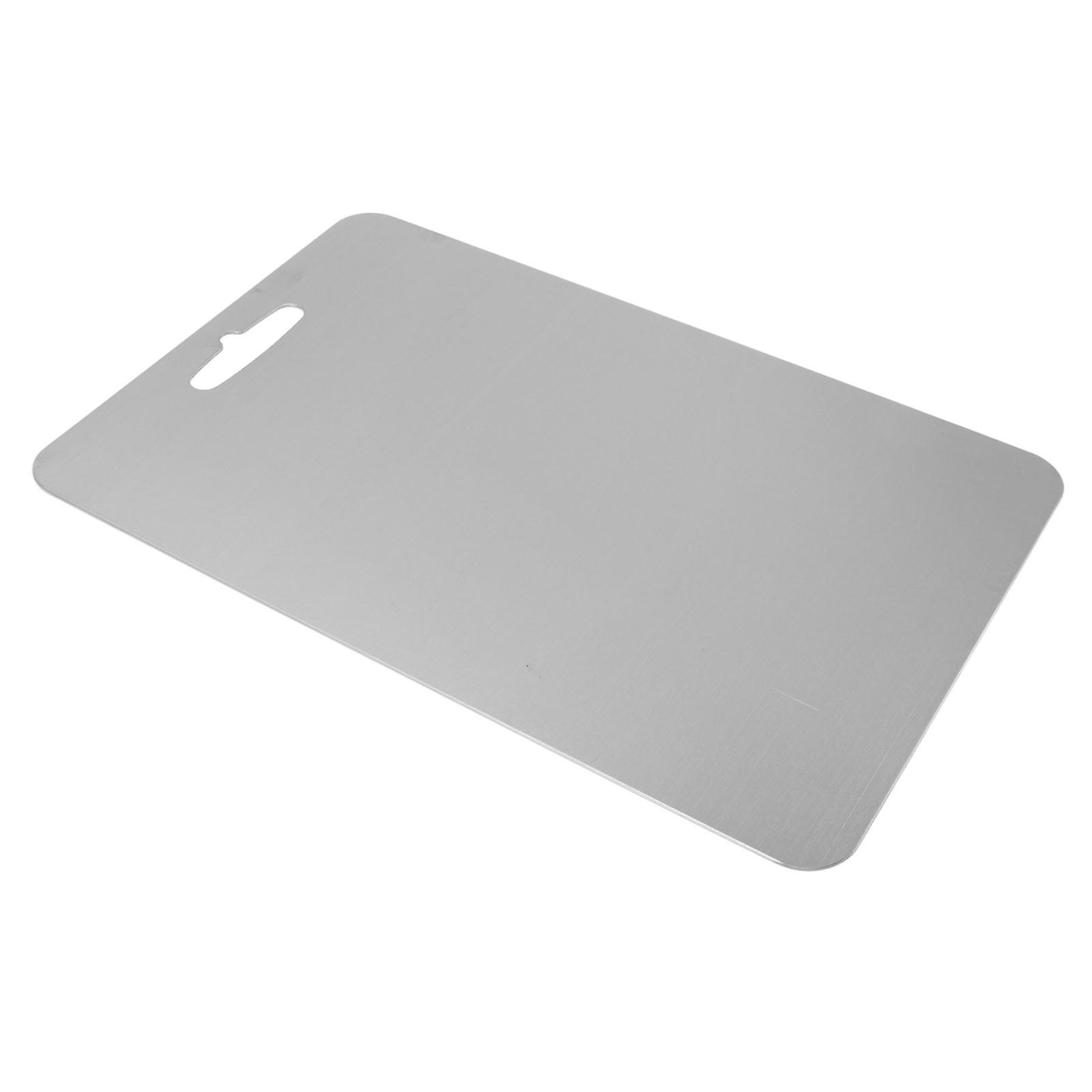 Schneidebrett doppelseitig 304 Edelstahl Einfache Reinigung zum Kochen Küche L