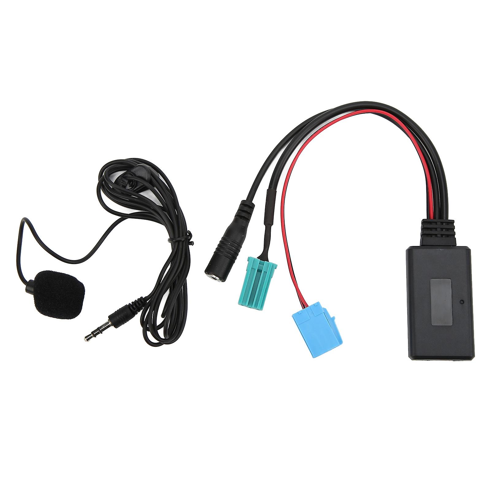 Bluetooth o Cable Car Stereo Bluetooth 5.0 Input Cable o Music Adapter 6Pin with Microphone Replacement for Clio Espace Radio Kangoo Updatelis