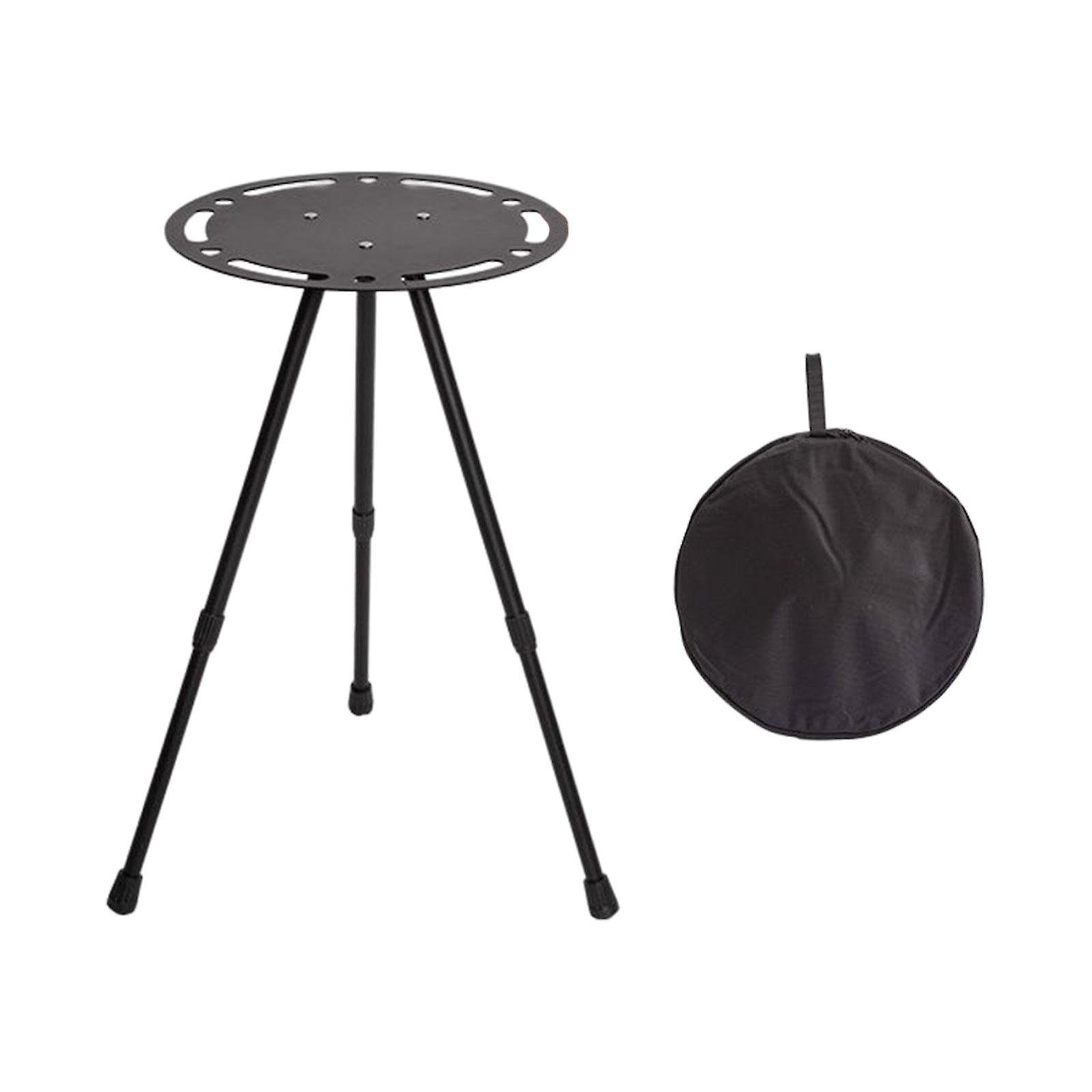 Portable Camping Round Table Patio Camp Table with Carrying Bag Beach Table 30cmx55cm
