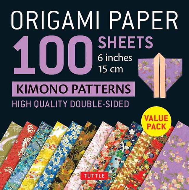 Origami Paper 100 Sheets Kimono Patterns 6quot 15 Cm Notebook  blank book Book