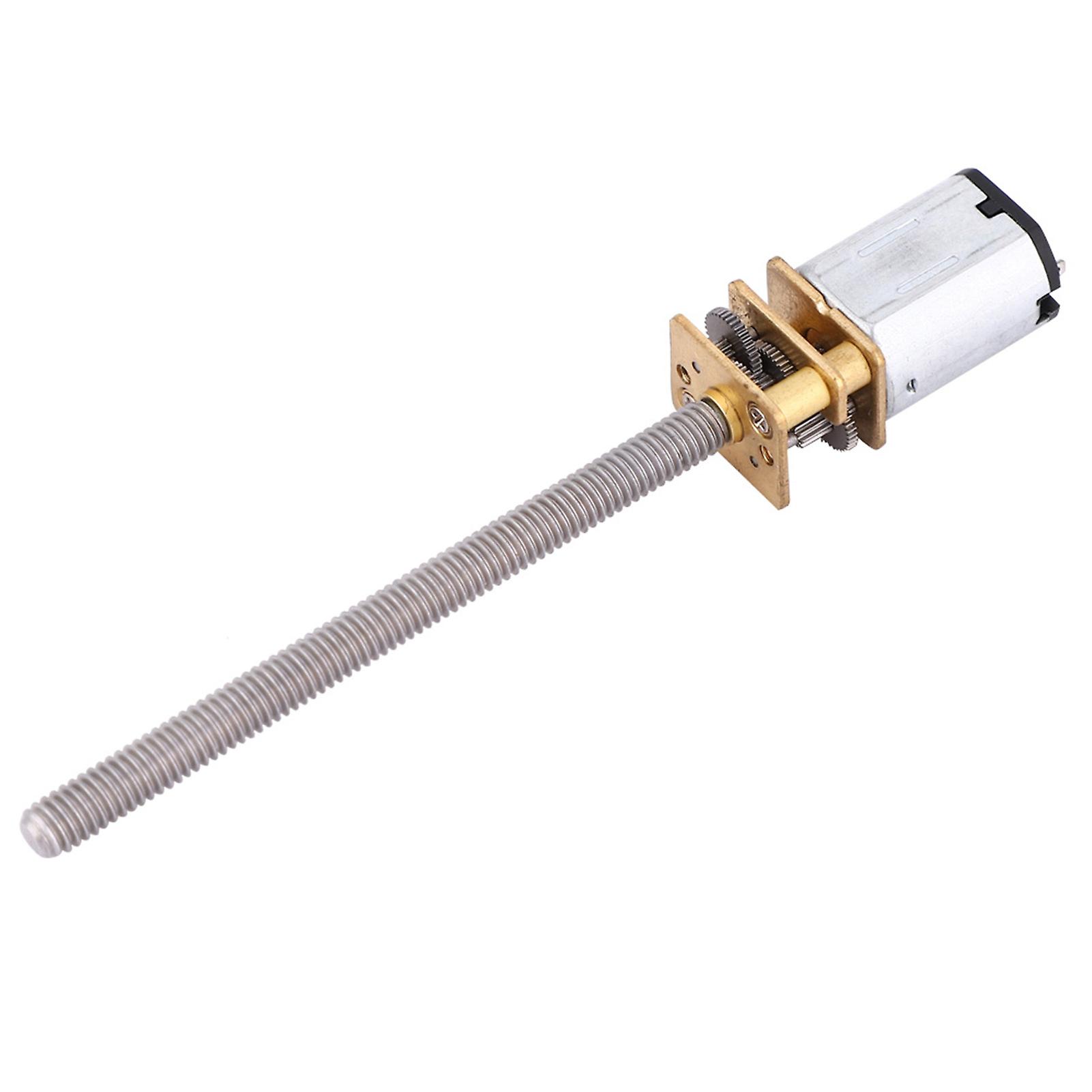 Ouitble Gear Motor N20 Gear Motor Lead Screw Speed Reduction Motor, M4x55mm, 12V Ball Screw Accessory, 1000 RPM, for Robotics and DIY Projects
