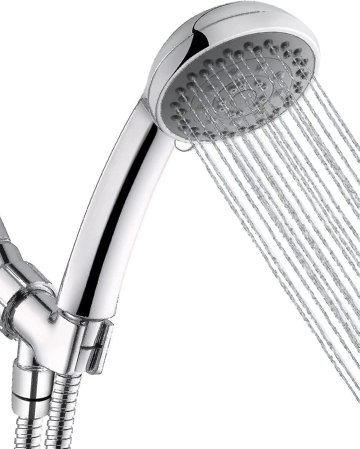 High Pressure Handheld Shower Head with Pause Mode, Massage Spa - 5 Settings