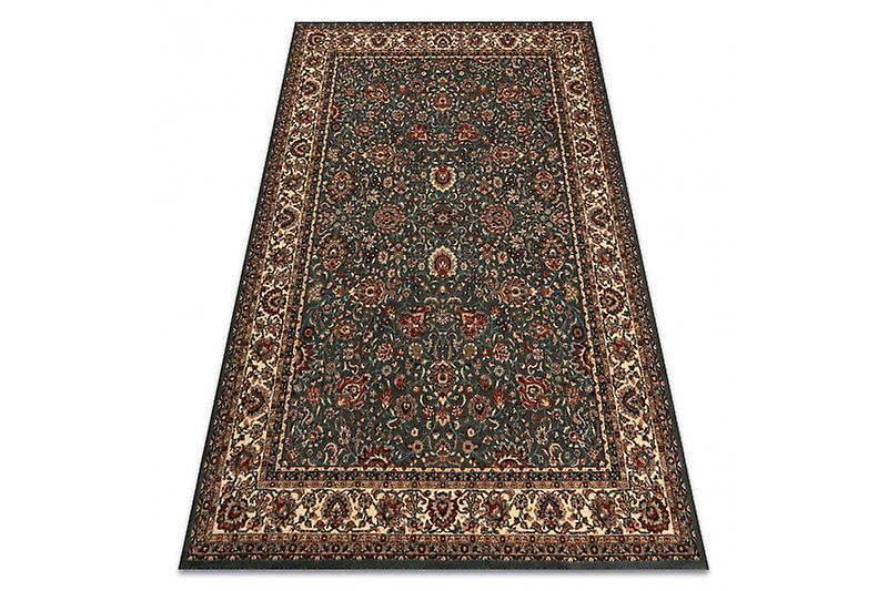 Wool carpet KASHQAI 4362 410 ornament green / beige