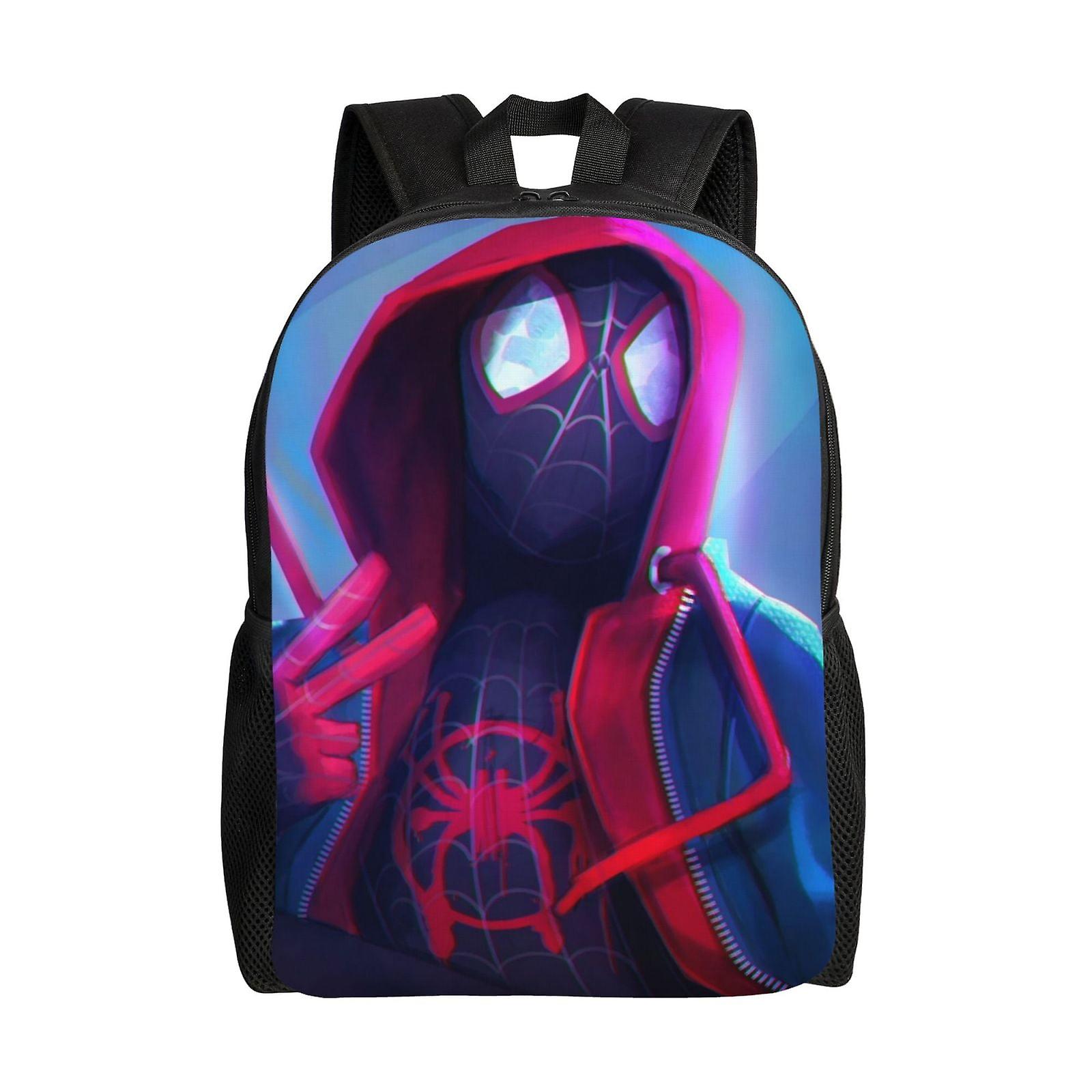 Miles Morales Backpack, Travel Laptop Backpack, Water Resistant College School Computer Bag, Durable