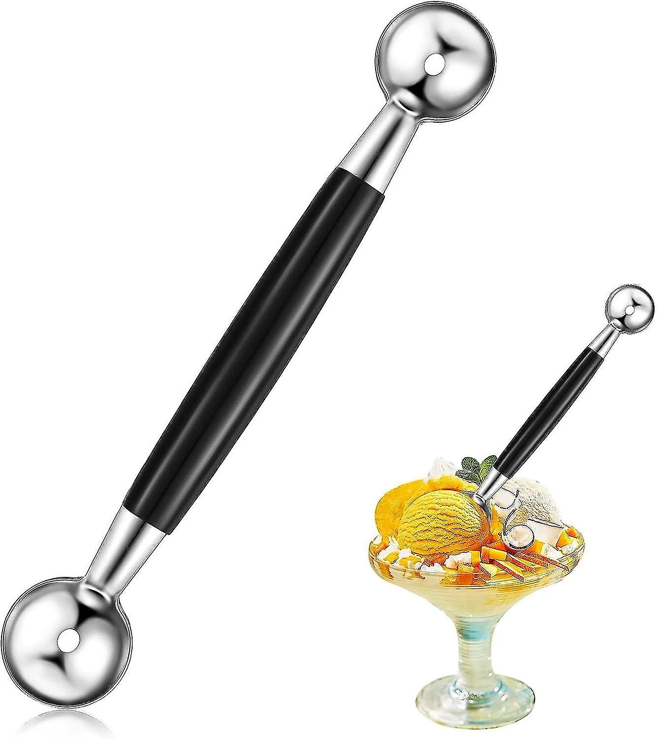 Double Sided Melon Ball Stainless Steel Melon Balls Double Ice Cream Scoop Melon Ball Scoop Smooth R