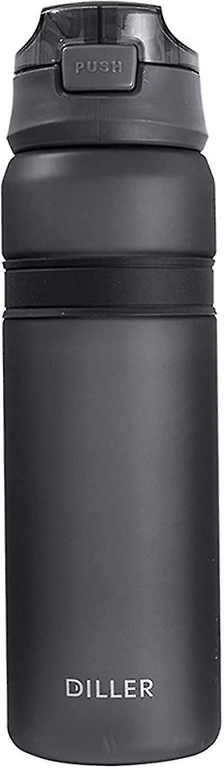 Water Bottle With Straw 850ml (grey)