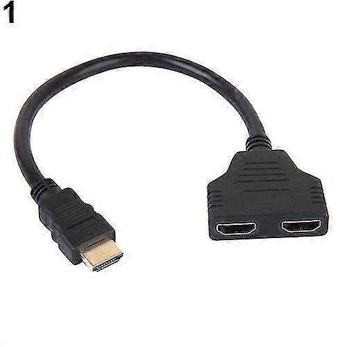 1080P HDMI-compatible Port Male to 2 Female 1 In 2 Out Splitter Cable Adapter Converter