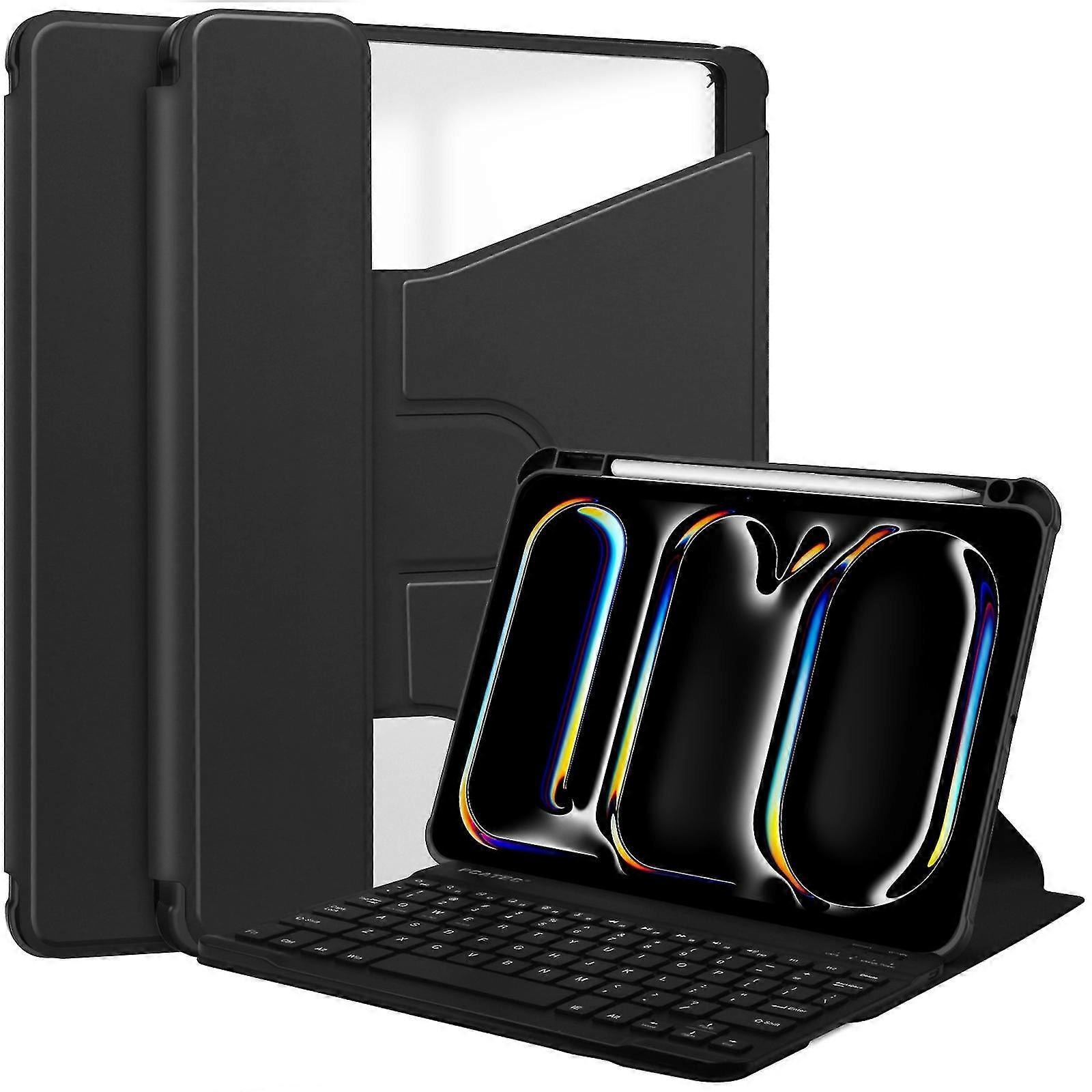 Keyboard Smart Leather Case For iPad Pro 11 2024