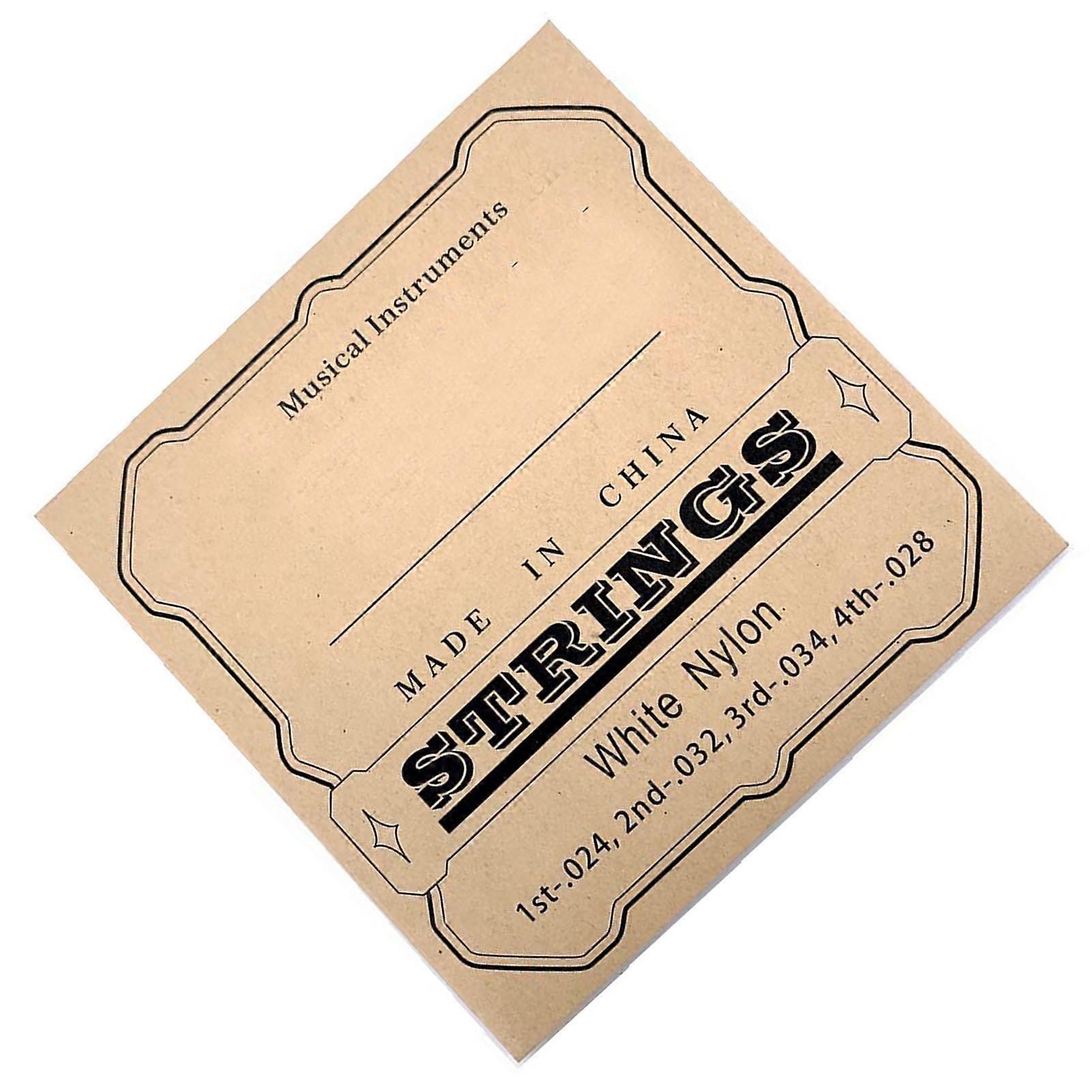 4Pcs Ukulele Strings Clear Beautiful Sound Professional Nylon Strings Replacement for 23in 26in Ukulele