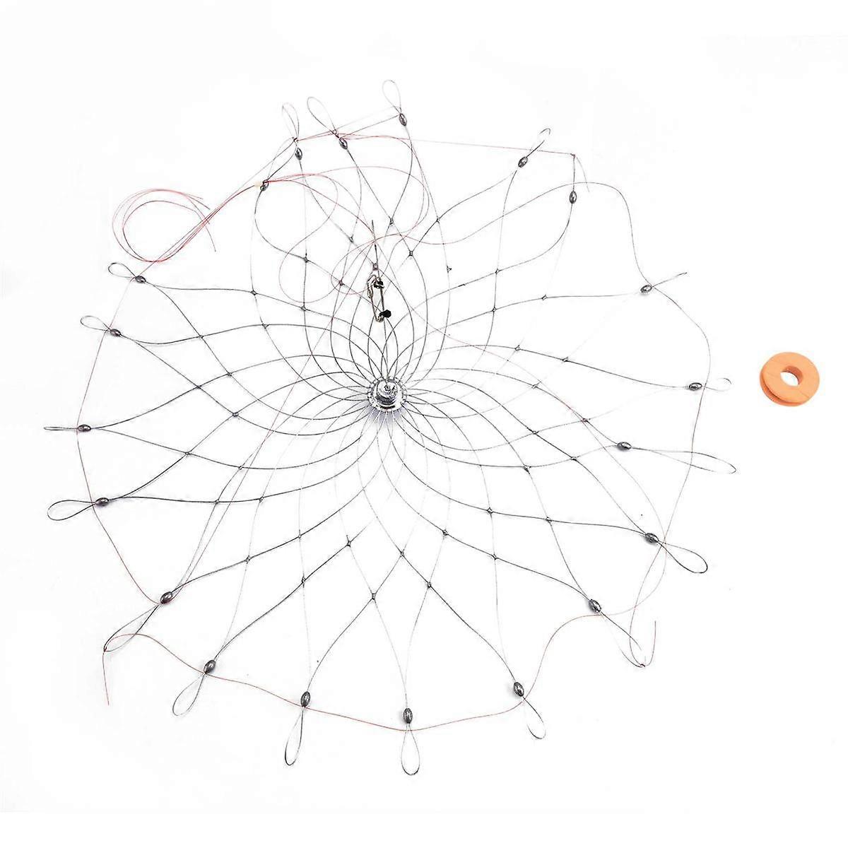 Automatic Opening & Closing Fishing Net Cage,Fishing Crab Trap Net, Wire Fish Crab Cage,Supplementa