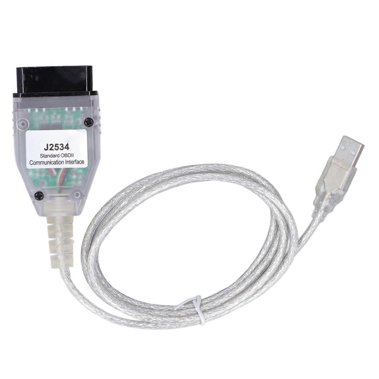 MINI VCI Cable OBD2 Diagnostic Cord for J2534 KLine ISO 9141 KWP 2000 ISO 142304 SAE J1850 PWM E2U411
