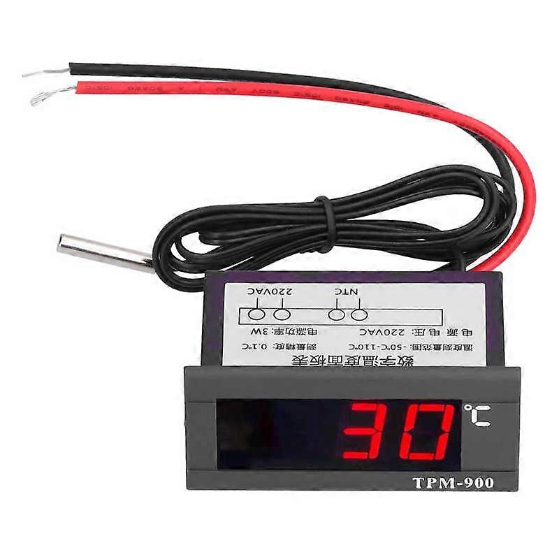 Tpm900 Digital Temperature Controller Led Panel Meter With Sensor Temperature Controllers For Refrigeated Cabinets 220v