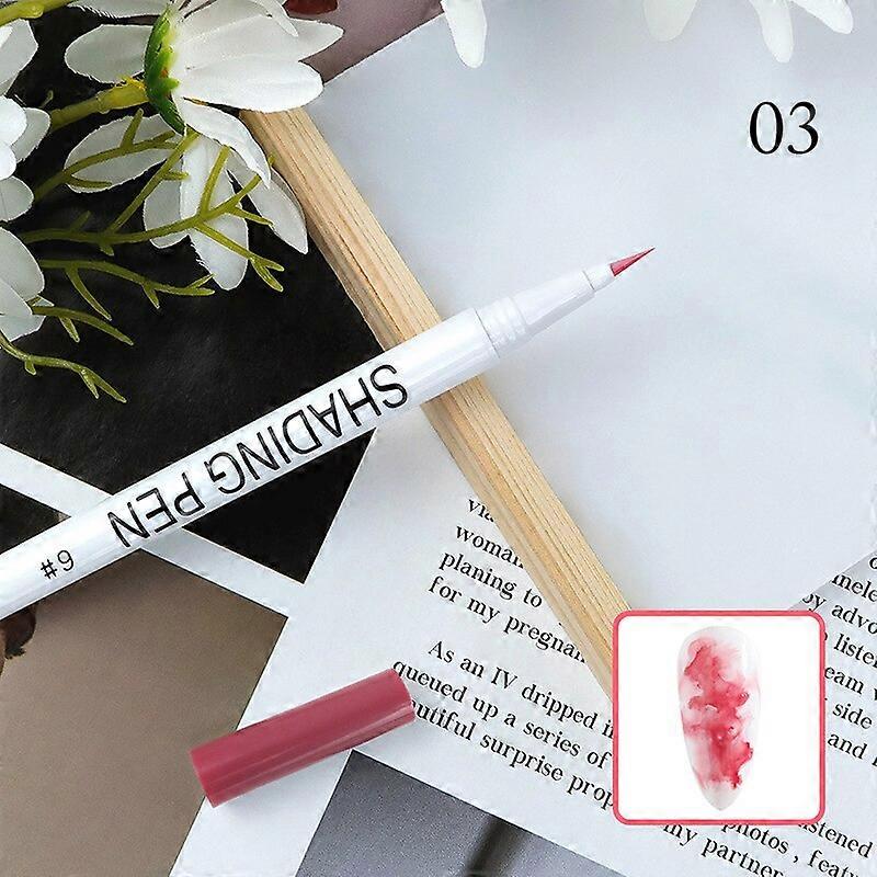 ネイルアート描画グラフィティペン防水塗装ライナーブラシDIY3D抽象線細かいディテール花柄マニキュアツールE03