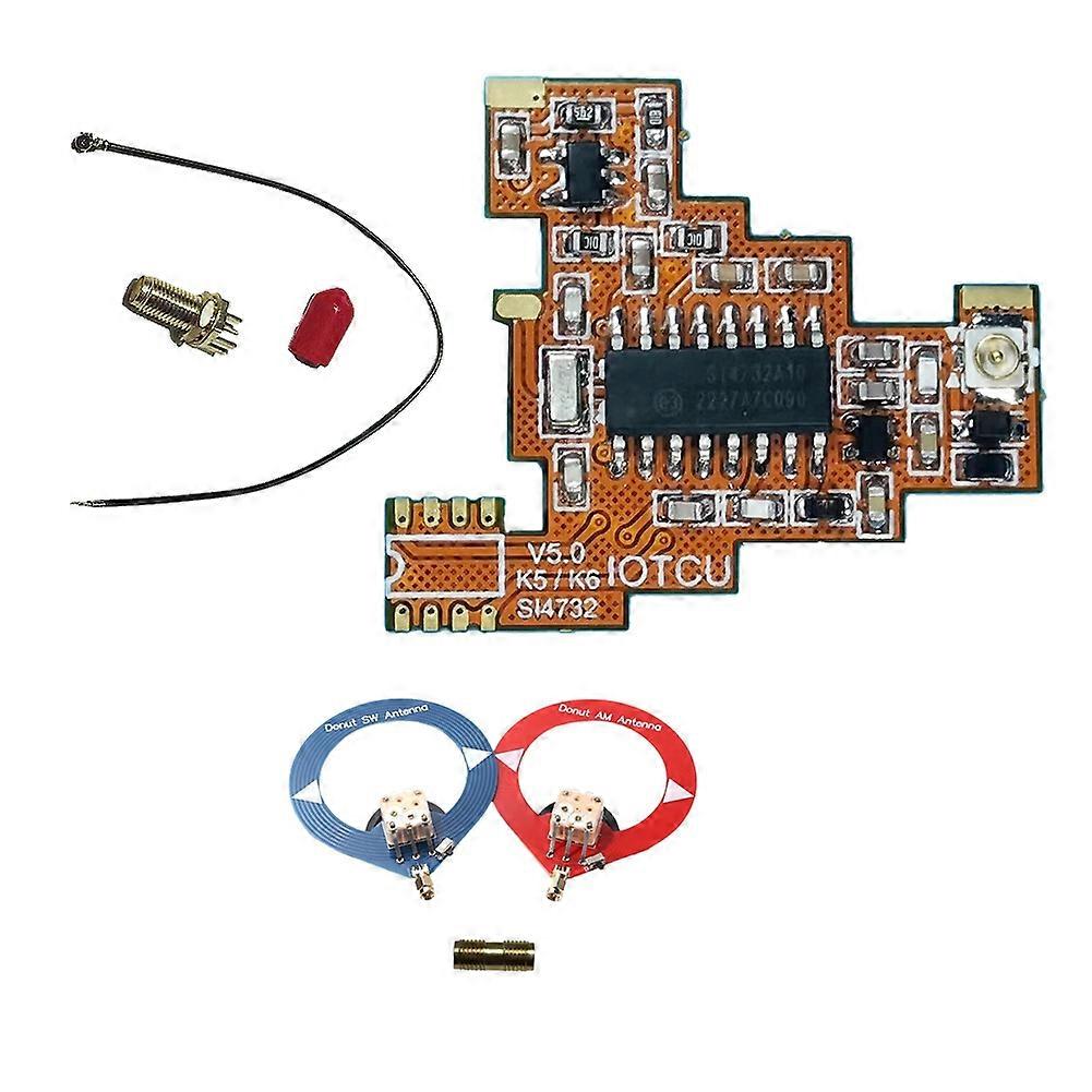 SI4732 V5.0 FPC Modification Module&Donut Antenna for UVK5 K6 HF Shortwave Full Band/Single Sideband Reception