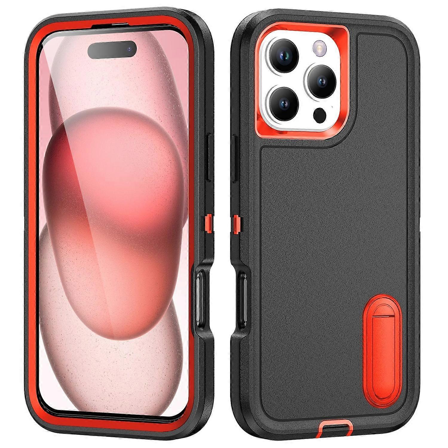 Rugged Holder Phone Case For iPhone 16 Pro