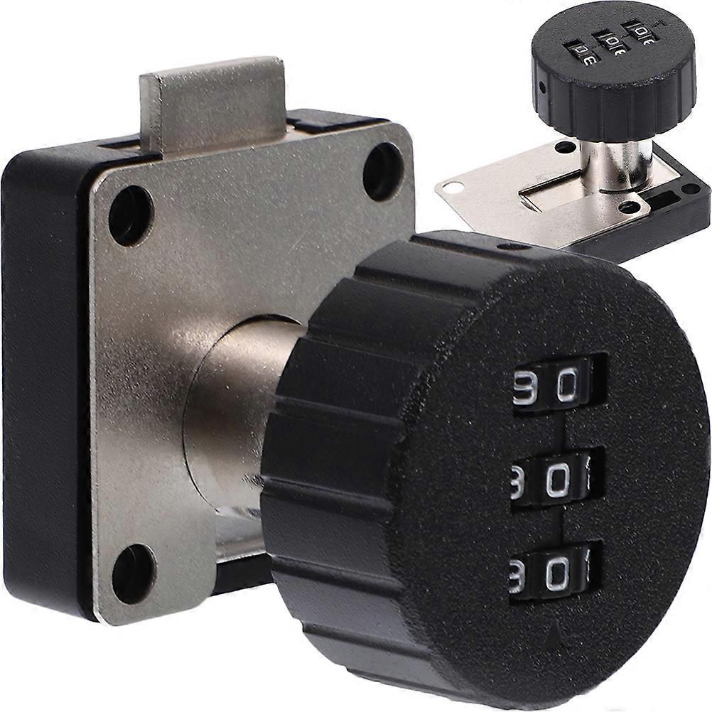 2pcs Desk Drawer Combination Lock Bedside Table Lock Cabinet Safety Lock