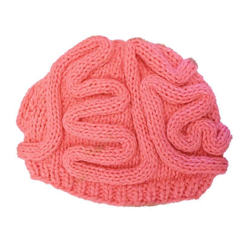 Halloween Xmas Christmas Gifts Decoration Spoof Horror Brain Hand-knitted Personalized Brain Hat