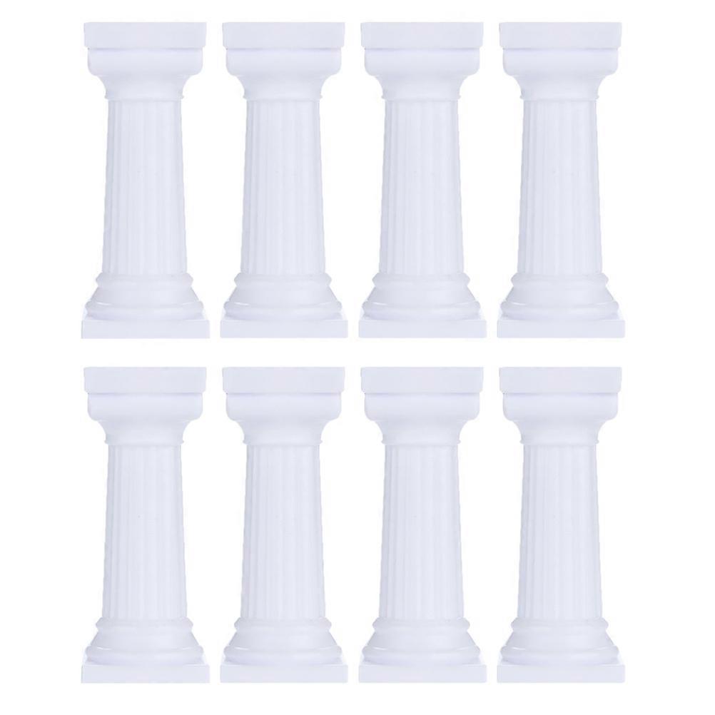 8 Pcs Cake Supports Roman Column Cake Stands Cakes Tier Display Separators
