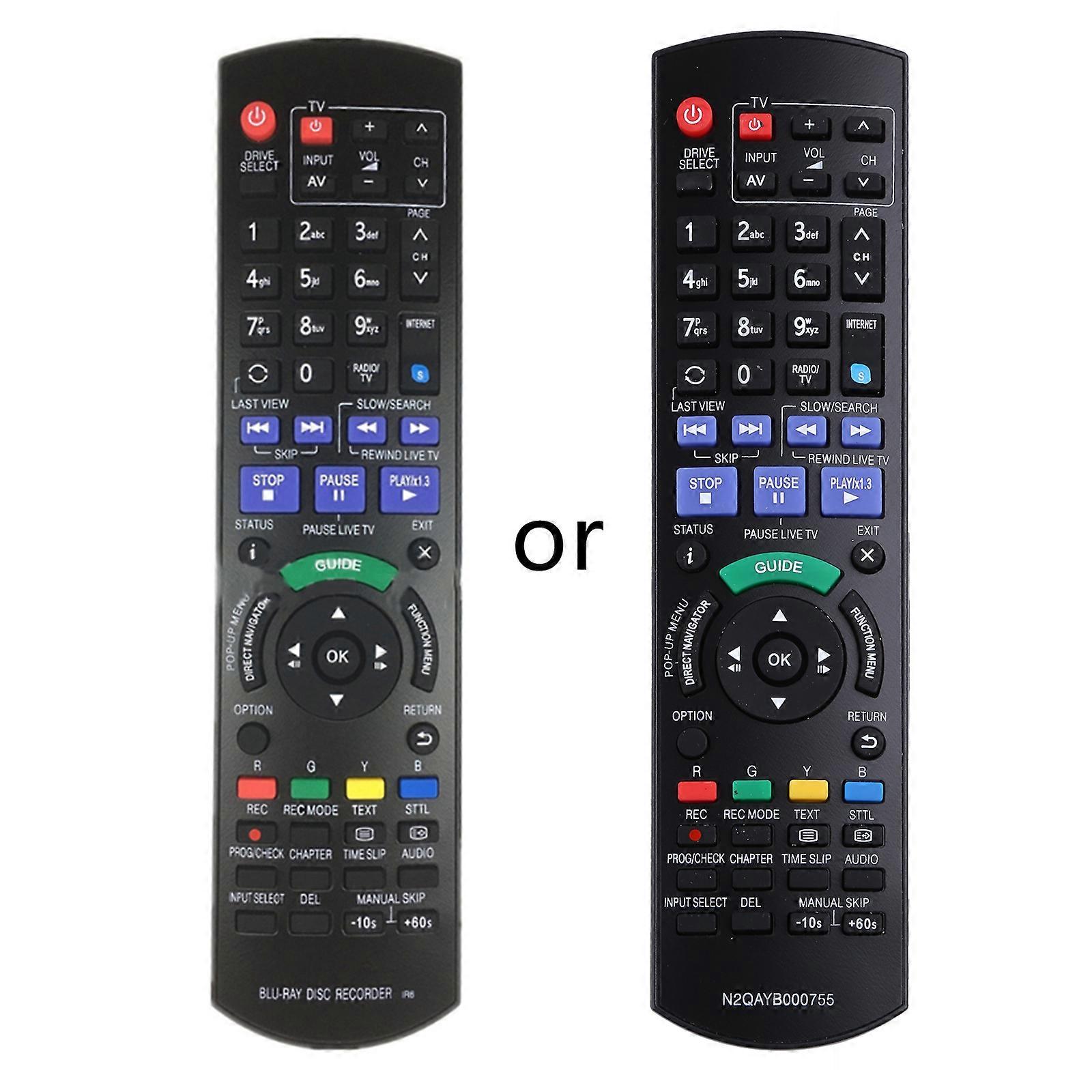  Wearproof Blu-ray Disc Recorder Remote Control Replacement for Panasonic