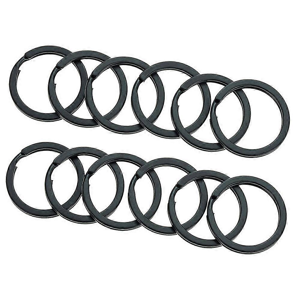 12pcs Iron Split Key Rings Circular Keychain Rings Keys Organization Rings 25cm