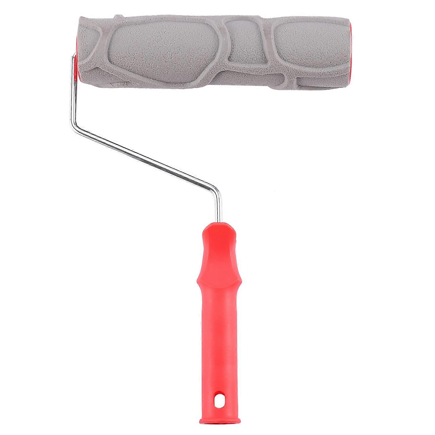 Stone Texture Rubber Embossed Paint Roller Brush Hand Tool Indoor and Outdoor Home Bedroom DIY Tool
