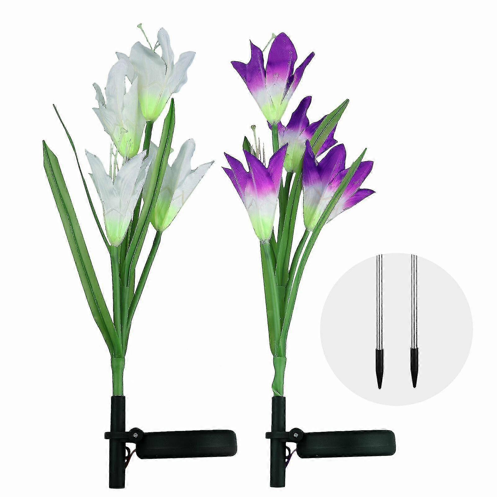 hmwy-giardino luce solare fiore luci solari da esterno