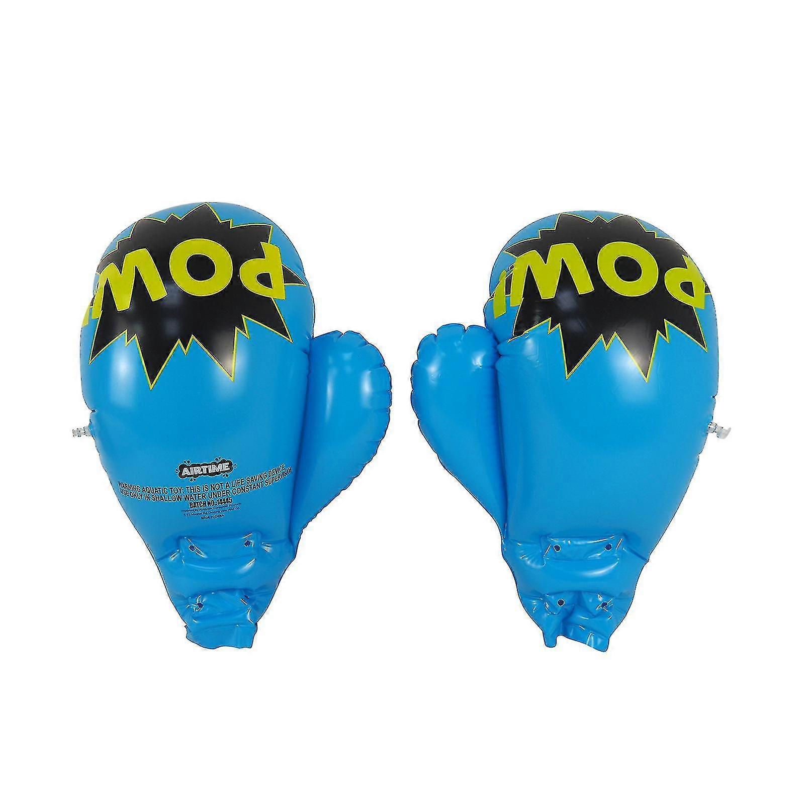 Boxing Gloves Professional Large Size Pvc Children Inflatable Sparring Glove For Exercise(2 Pieces, Blue)