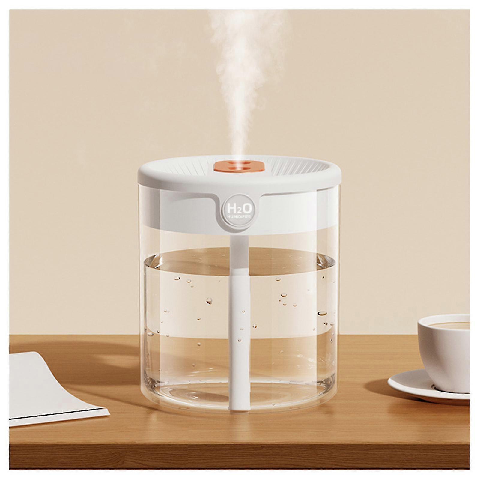 2L Large Capacity Transparent Water Tank Humidifier Silents Large Fog Volume Humidifier for Room Dormitory