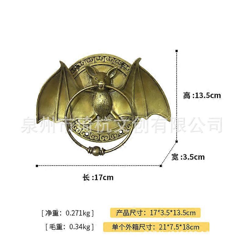 Resin Retro Bats Door Knocker Heavy Duty Doorknocker Home Front Door Decoration