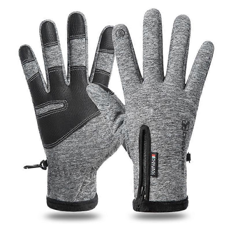 Touch Screen Men Cycling Gloves Waterproof Winter Bicycle Gloves Riding Scooter Windproof Outdoor Motorcycle Ski Bike Warm Glove
