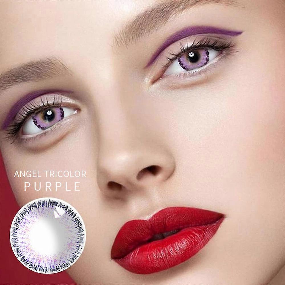 1 对（2 件）化妆品隐形眼镜 眼部隐形眼镜美容用品