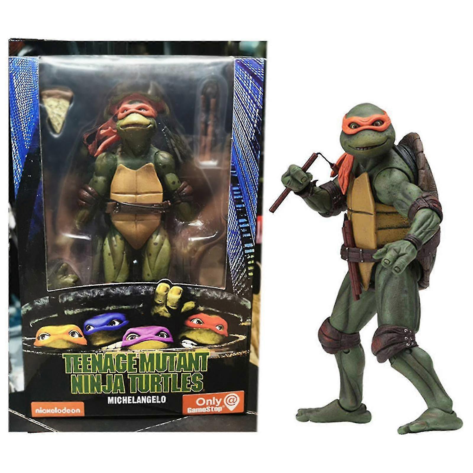Red Scarf Ninja Turtle 1990 Movie Edition Tmnt Limited Edition Movable Doll Handmade Model Ninja Turtles Neca Tmnt Action Figure Film Edition Movable