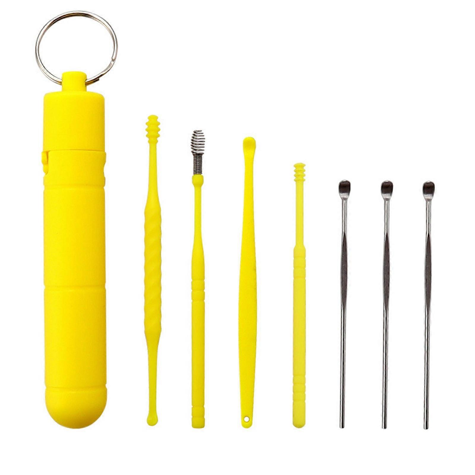 Small And Easy To Carry Innovative Spring Earwax Cleaner Tool Set