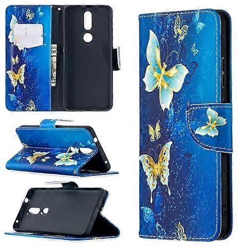 For Nokia 2.4 Colored Drawing Pattern Horizontal Flip Leather Case