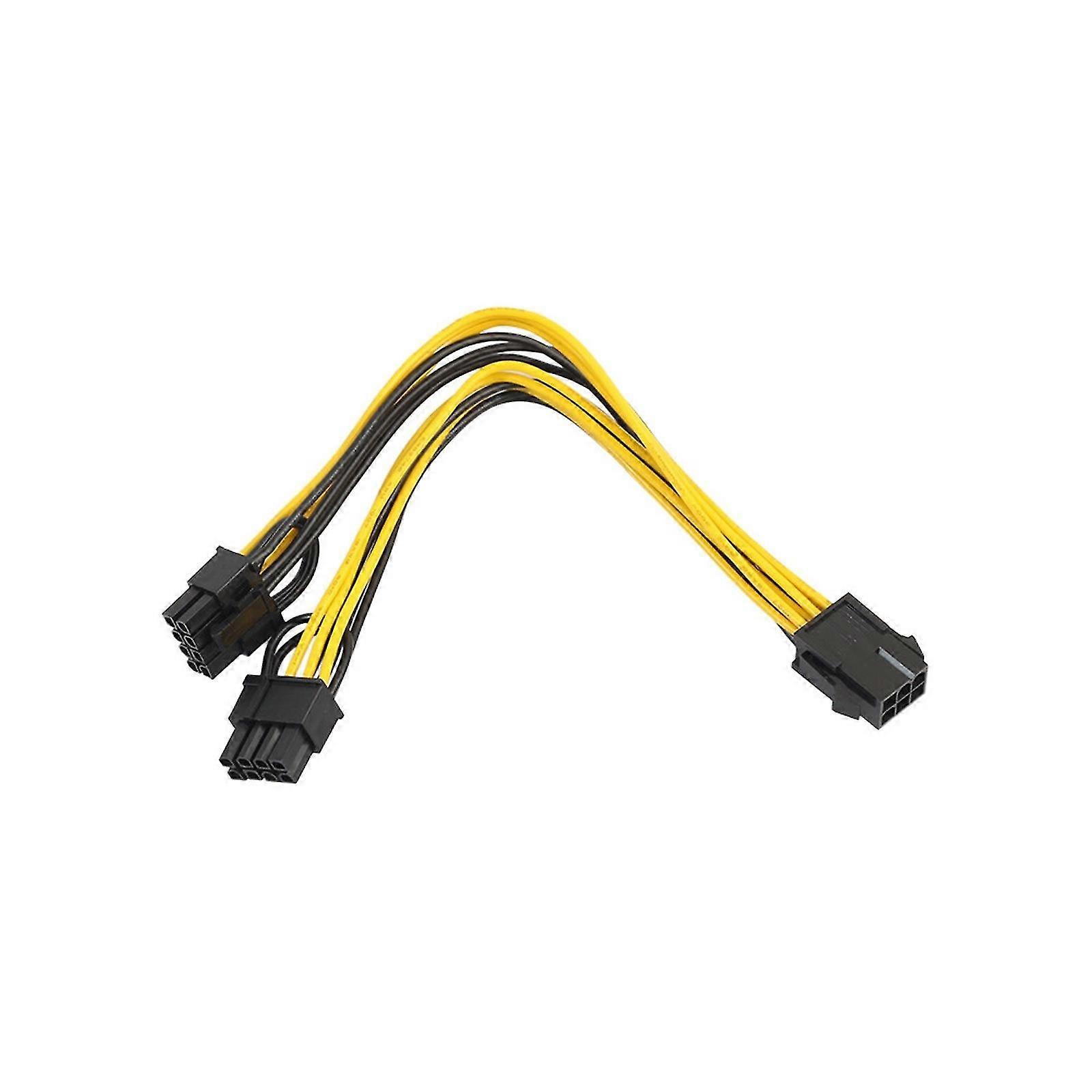 Pcie 6ピン 2x 6+2ピン(6ピン/8ピン)パワースプリッタケーブル Pcie Pciexpress